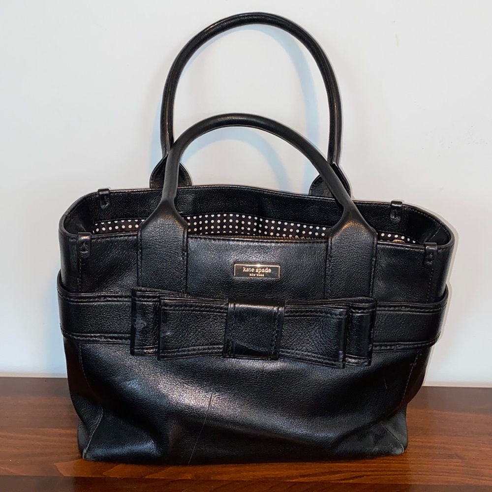 Kate Spade ♠️ Black Bow Handbag